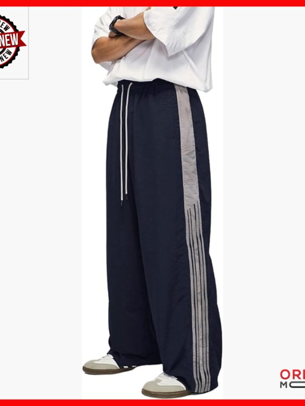 Wide Leg Cargo Sweatpants with Drawstring, Y2K Streetwear Track Pants